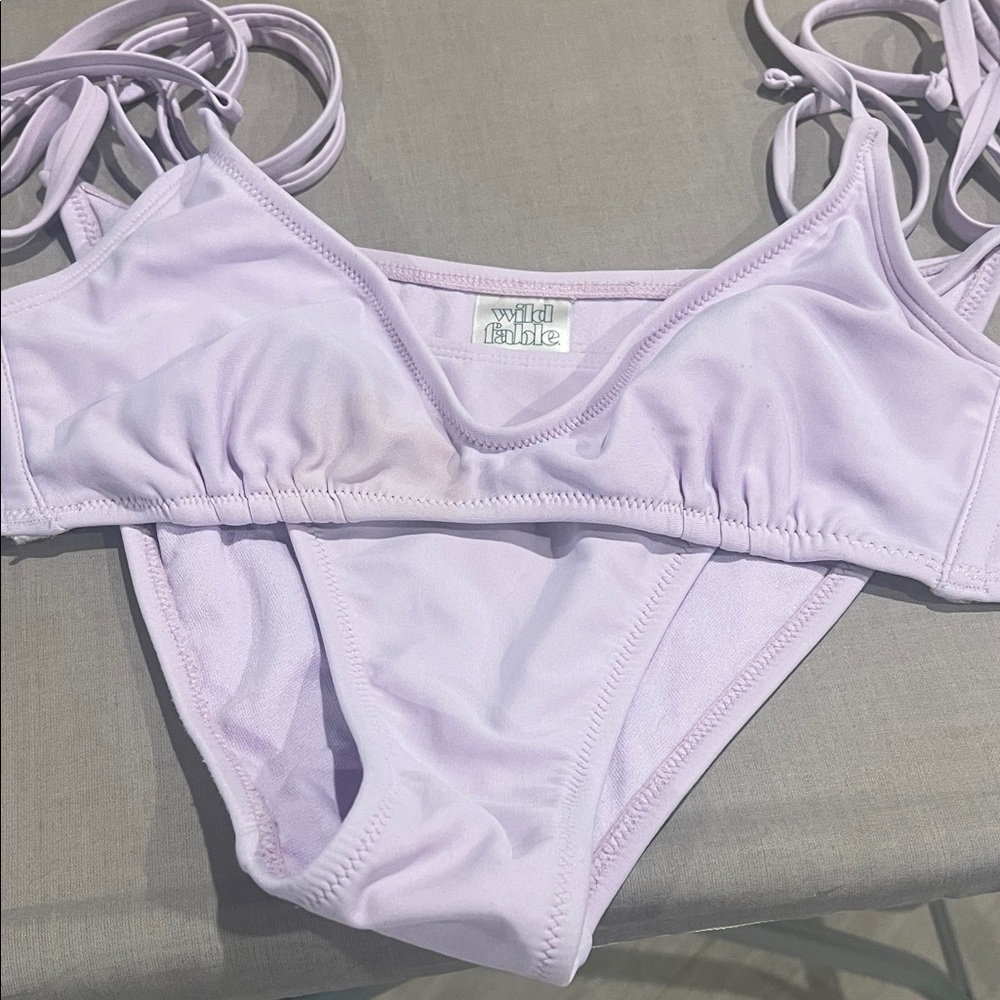 Wild Fable Light Purple Bikini Set